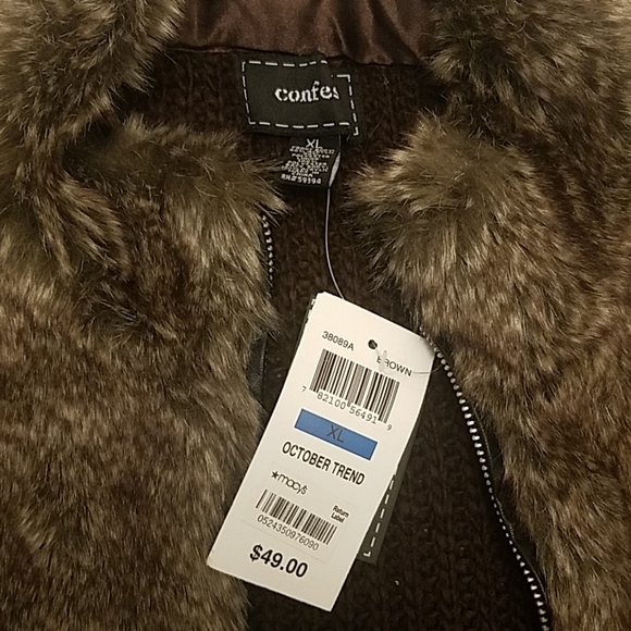 🦄NWT🦄 Faur Fur Vest in XL By Confess - Picture 2 of 9